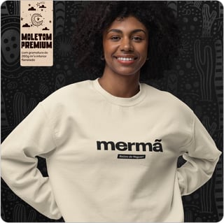 Nome do produto Moletom Blusão Prime Unissex – Mermã