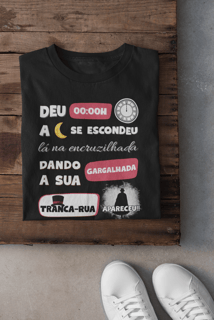 Nome do produtoCamiseta Preta - Tranca Rua Apareceu