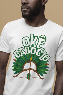 Nome do produtoCamiseta Branca - Okê Caboclo