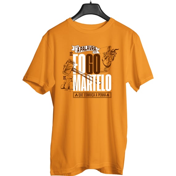 Camiseta Cristã – A Palavra é Fogo e Martelo que Esmiúça a Penha
