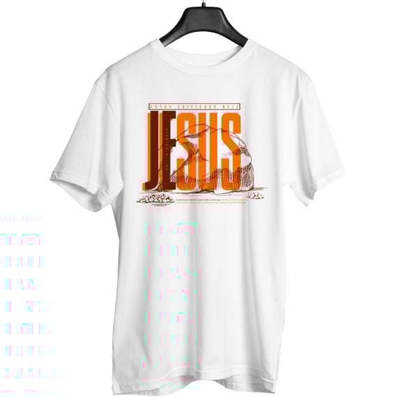 Camiseta Cristã Jesus – Estou Edificado Nele | Design Gospel Moderno