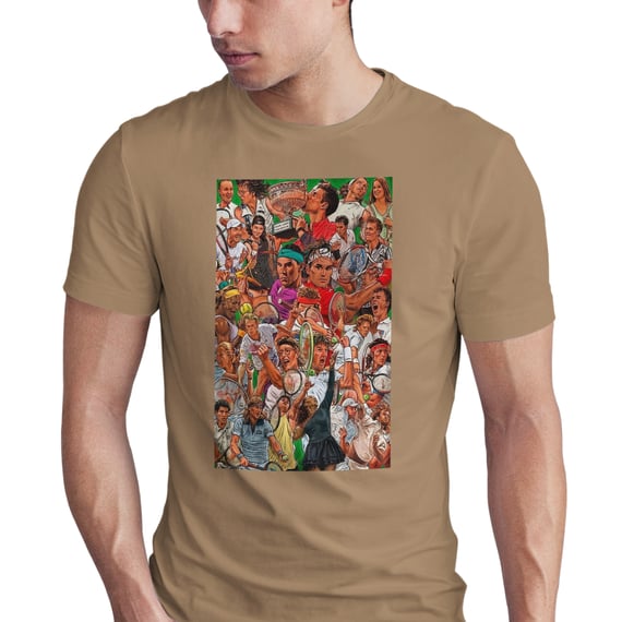T-Shirt Prime - Caricaturas Lendas do Tênis