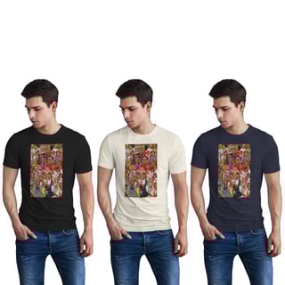 Nome do produto T-Shirt Prime - Caricaturas Lendas do Tênis