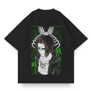Nome do produto OVERSIZED Single Front do Eren Yeager | Attack on Titan