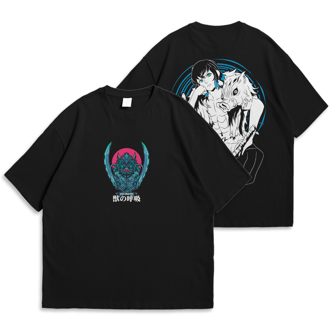 Nome do produto:  OVERSIZED do Inosuke Hashibira | Demon Slayer