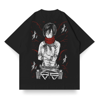 Nome do produto OVERSIZED Single Front da Mikasa Ackerman | Attack on Titan