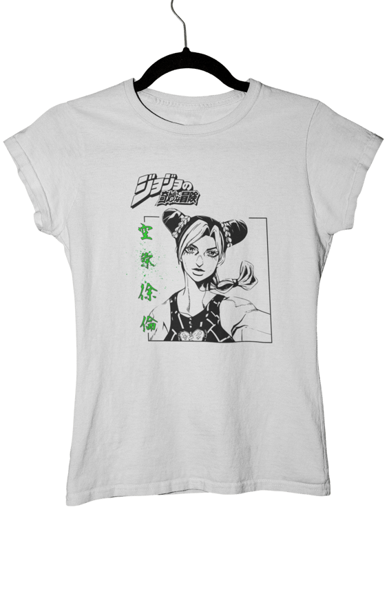 Camiseta da Jolyne Cujoh – JoJo’s Bizarre Adventure: Stone Ocean 
