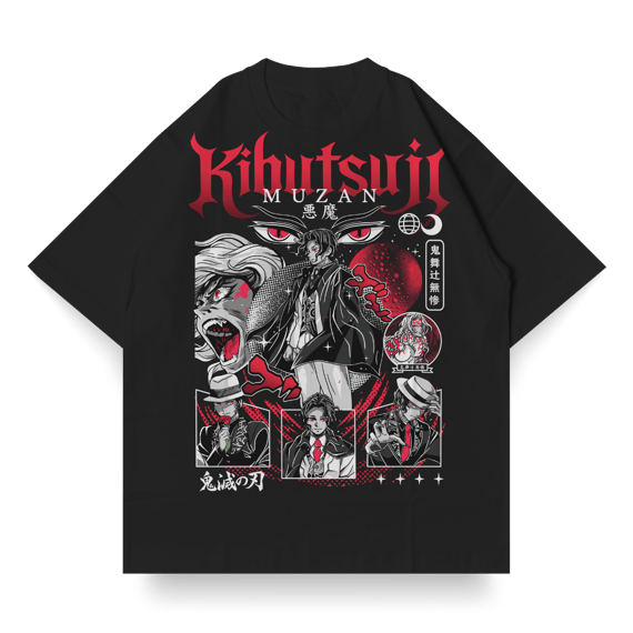 OVERSIZED Single Front do Muzan Kibutsuji | Demon Slayer