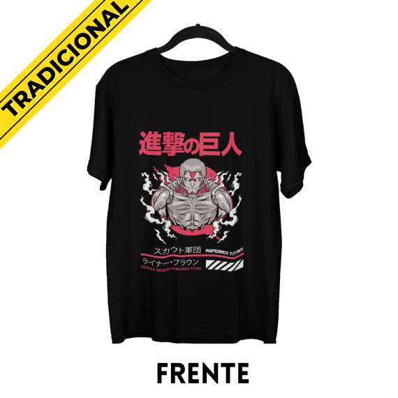 Camiseta Titã Encouraçado – Attack on Titan