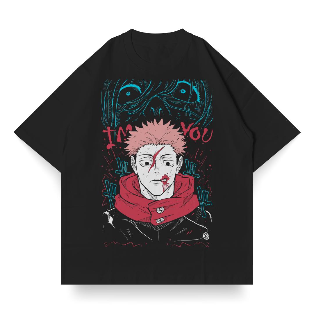 Nome do produto: Single Front OVERSIZED do Itadori vs Mahito - Jujutsu kaisen