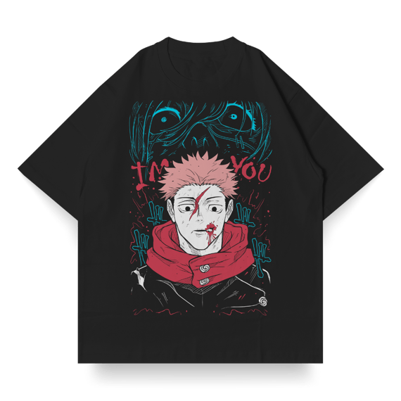 Single Front OVERSIZED do Itadori vs Mahito - Jujutsu kaisen