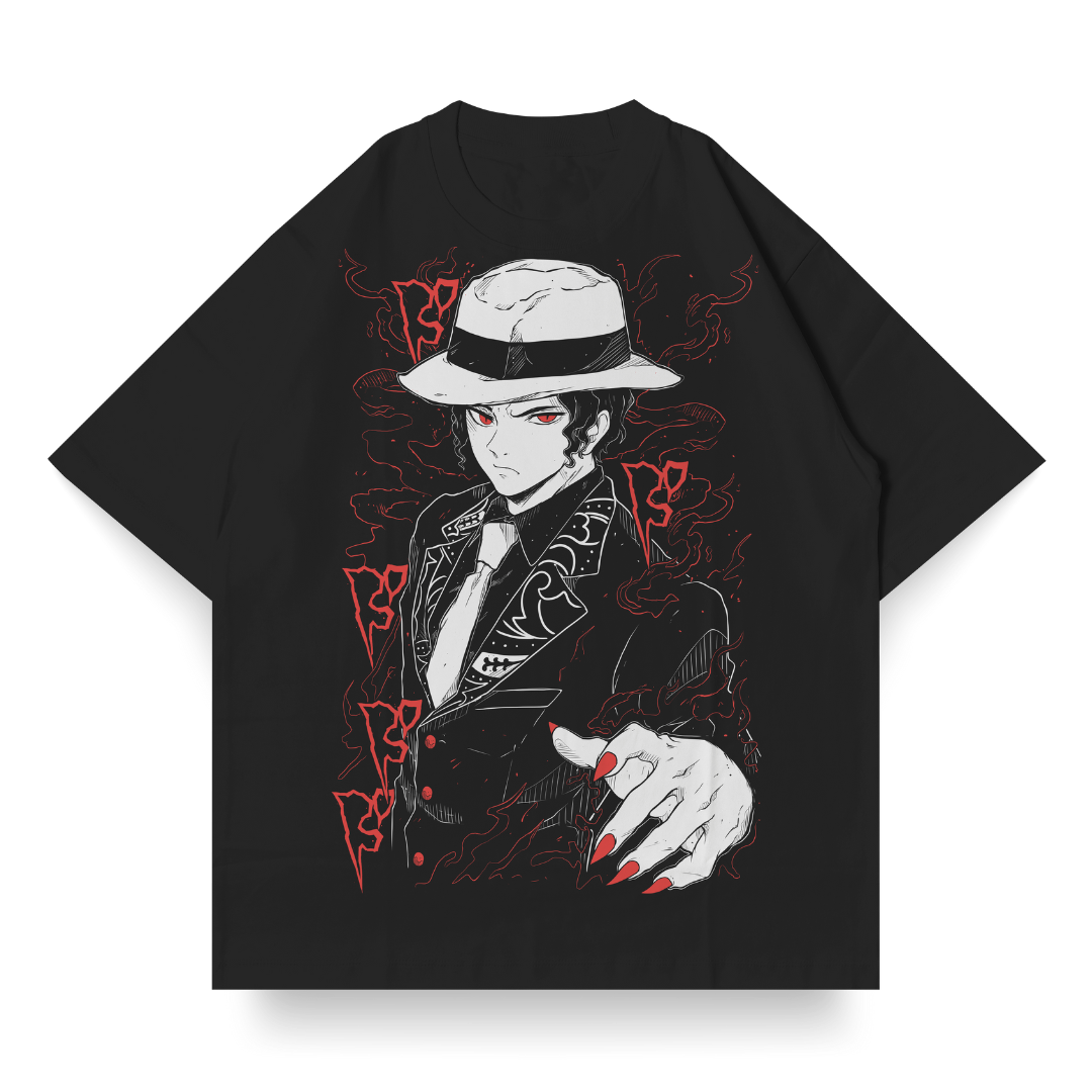 Nome do produto: OVERSIZED Single Front do Muzan Kibutsuji | Demon Slayer