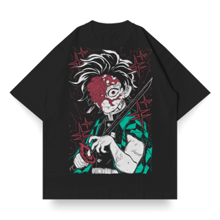 OVERSIZED SINGLE FRONT do Tanjiro Kamado | Demon Slayer