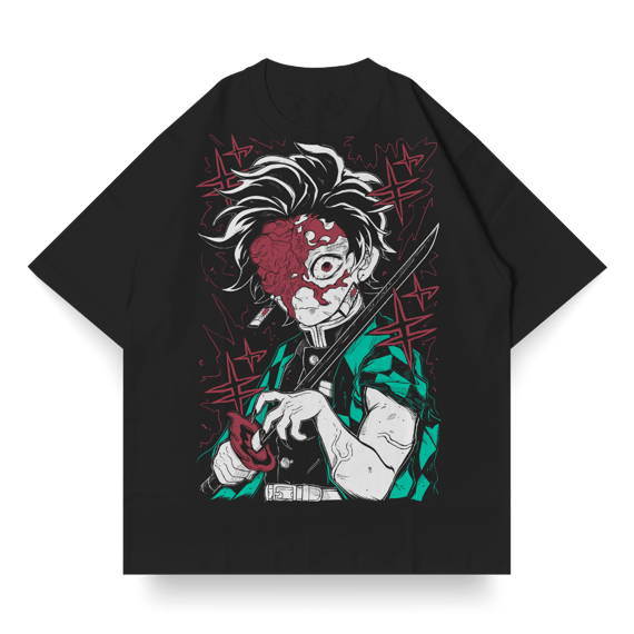 OVERSIZED SINGLE FRONT do Tanjiro Kamado | Demon Slayer