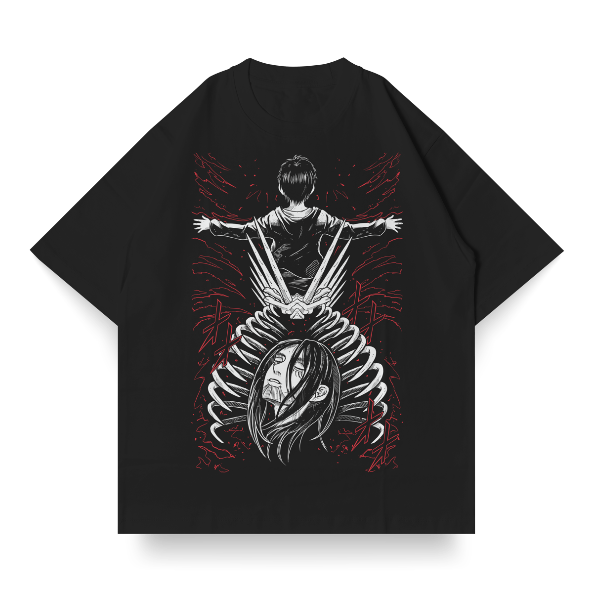 Nome do produto: OVERSIZED Single Front do Eren Yeager | Attack on Titan