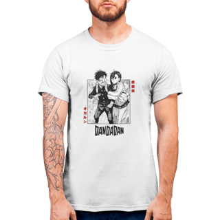 Nome do produto Camiseta Momo & Okarun – Dandadan 