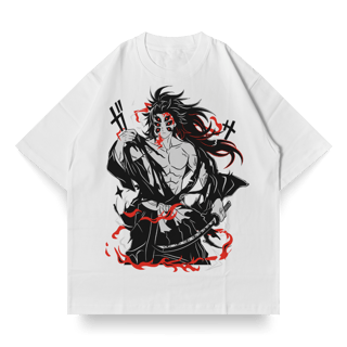 OVERSIZED Single Front Branca do Kokushibo | Demon Slayer