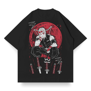 OVERSIZED Single Front Branca do Tengen Uzui | Demon Slayer