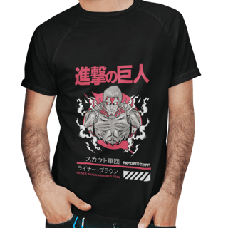 Nome do produto Camiseta Titã Encouraçado – Attack on Titan