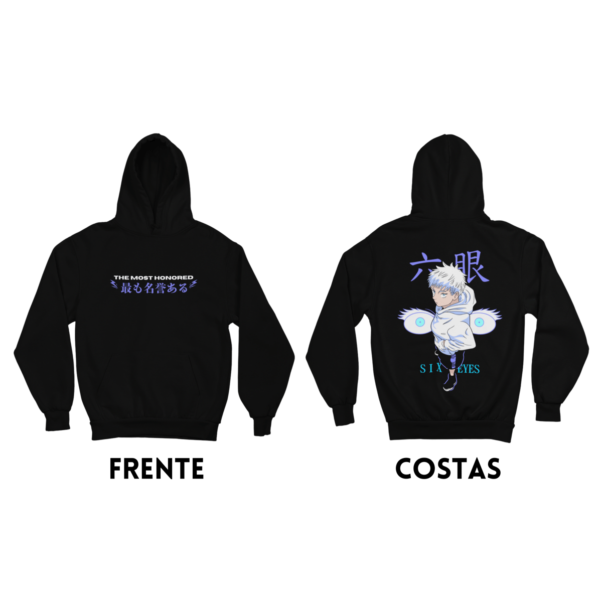 Nome do produto: Moletom canguru Satoru Gojo - Jujutsu Kaisen