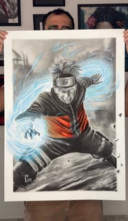 Nome do produto Tempestade de Chakra Azul - Poster