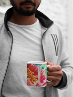 Nome do produto Peônia - Caneca