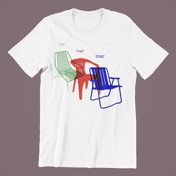 Camiseta Lar, Bar, Mar