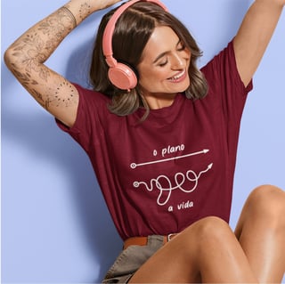 Nome do produto Camiseta Feminina Quality – O Plano a Vida 