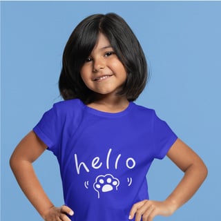 Nome do produto Camiseta Infantil Quality – (2 a 8 Anos) Hello