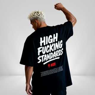 Nome do produto Camiseta Oversized MADS - High F*cking Standards