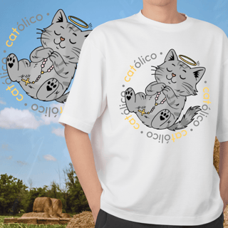 Camiseta Gato Católico | Catmosfera
