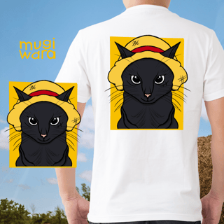 Nome do produtoCamiseta Oversized Gato Chapéu de Palha: A Aventura Felina Começa!