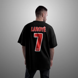 Nome do produto Camiseta Basqueteira Preta - Exú - Laroyê
