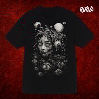 Nome do produto Camiseta Oversized — “Olhos do Abismo PT 1”
