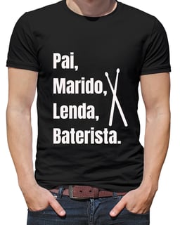 Camiseta Pai Baterista