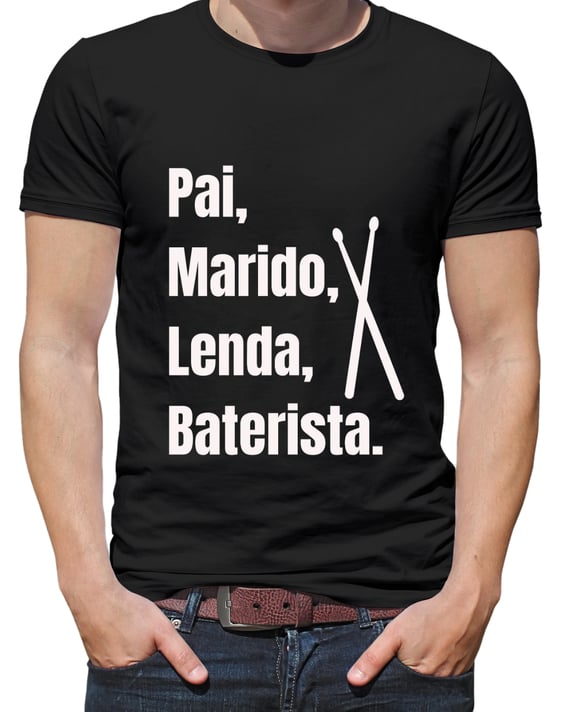 Camiseta Pai Baterista