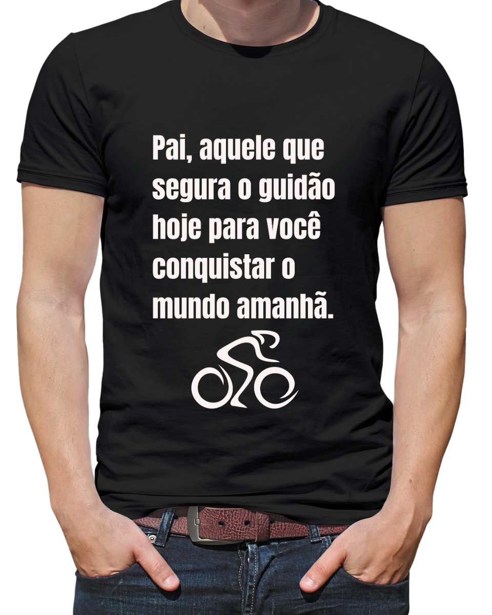 Nome do produto: Camiseta Masculina para pais ciclistas