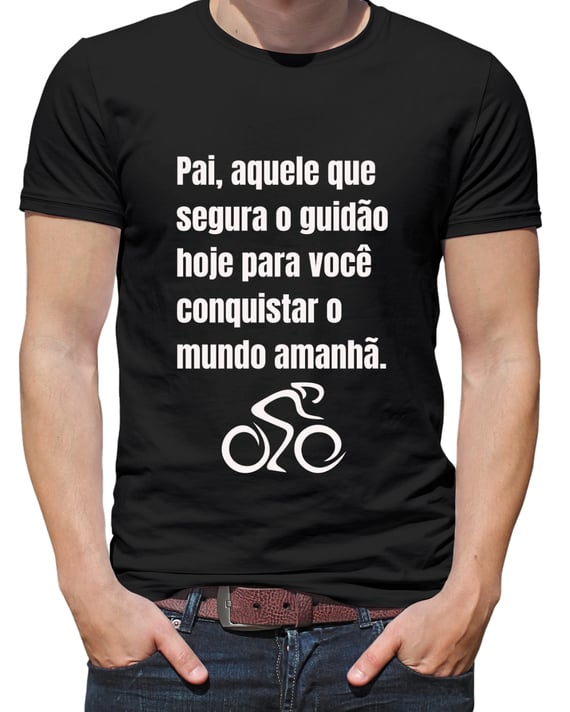 Camiseta Masculina para pais ciclistas