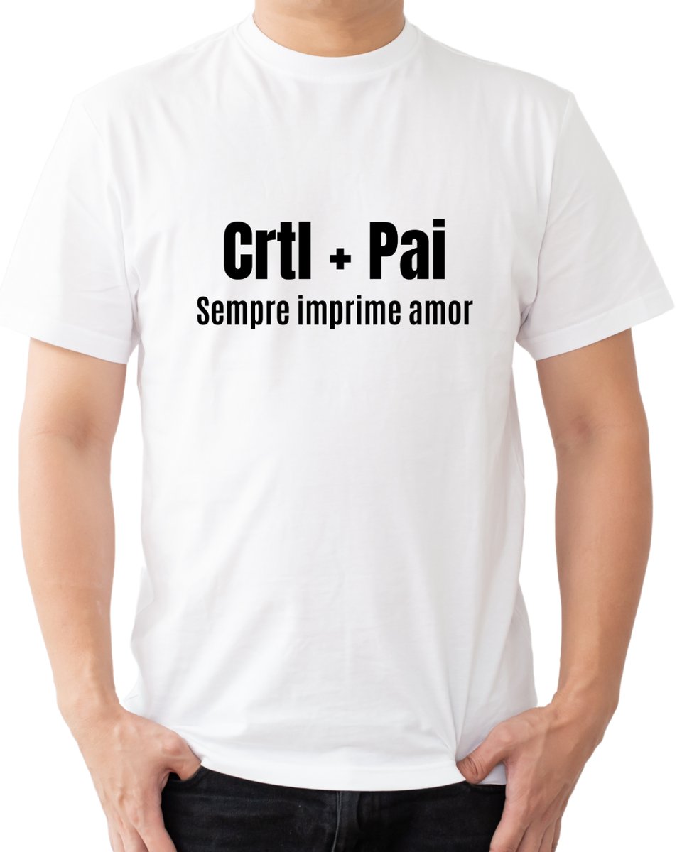 Nome do produto: Camiseta “Ctrl + Pai”