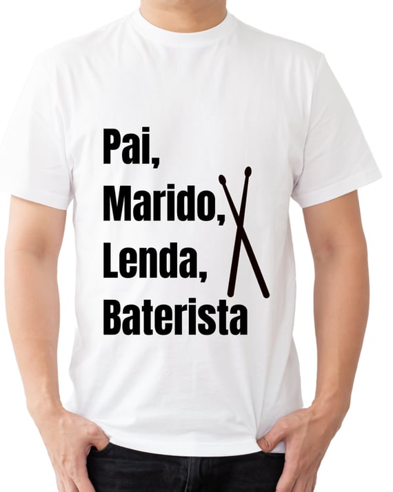 Camiseta Pai Baterista