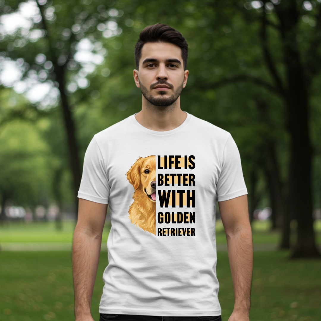 Nome do produto: LIFE IS BETTER WITH GOLDEN RETRIEVER