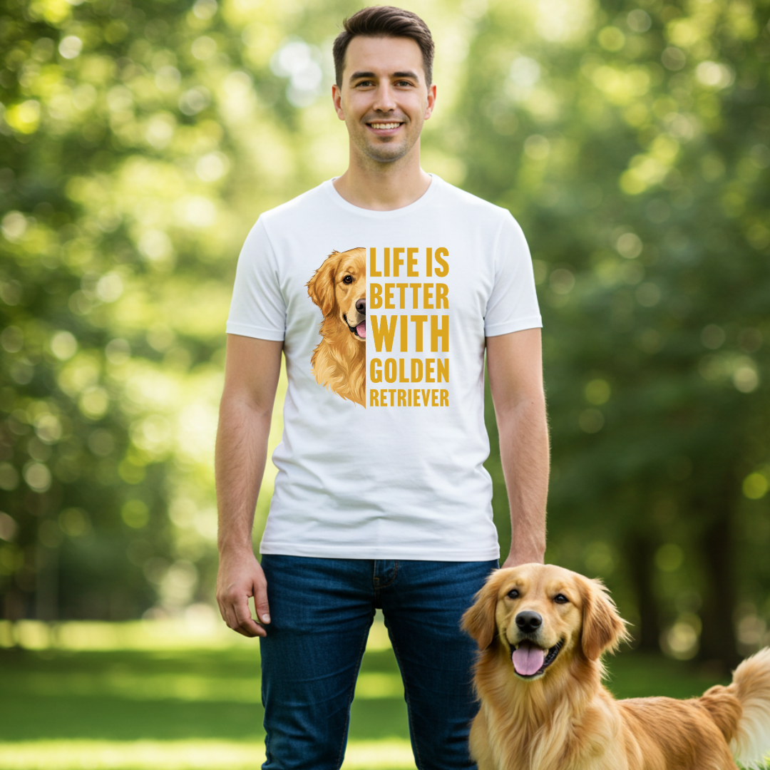 Nome do produto: LIFE IS BETTER WITH GOLDEN RETRIEVER