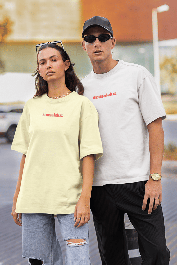 Camiseta Oversized Sou Sal e Luz