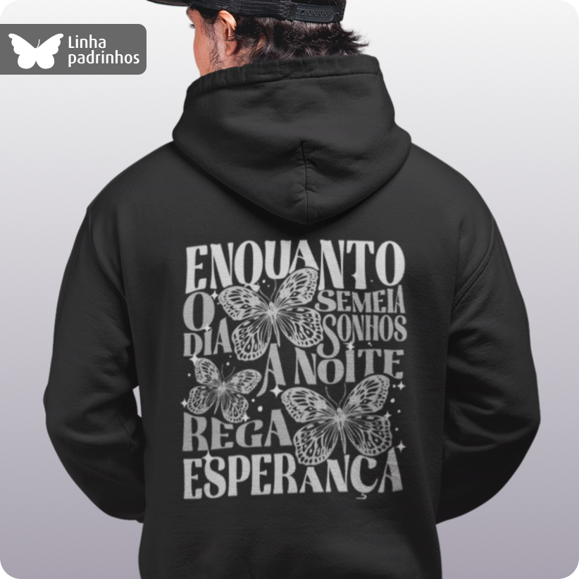 Nome do produto: Moletom Canguru Unissex –  Semeie Sonhos 