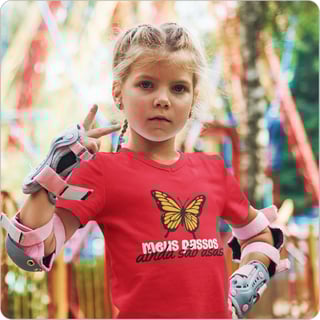 Camiseta Infantil Quality –  Meus Passos Ainda São Asas (2 a 8 Anos ) 