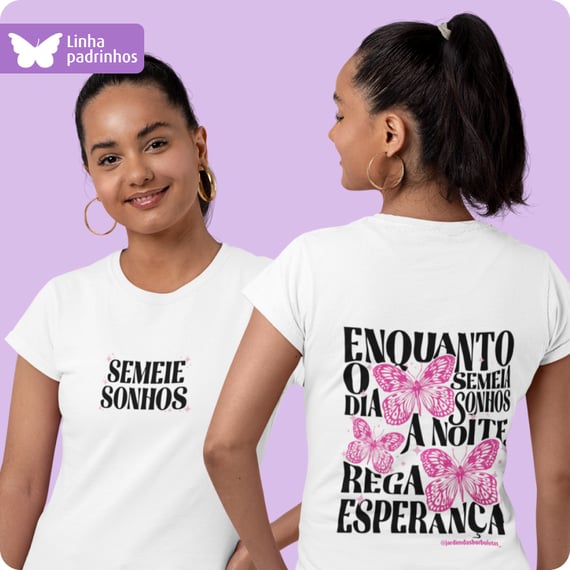 Camiseta Feminina Baby Long Quality – Semeie Sonhos