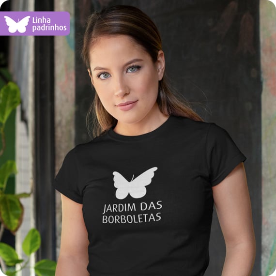 Camiseta Feminina Quality – Jardim Das Borboletas 