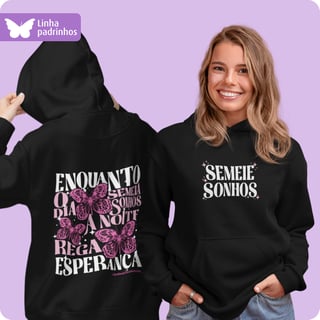 Nome do produto Moletom Canguru Unissex – Semeie Sonhos 