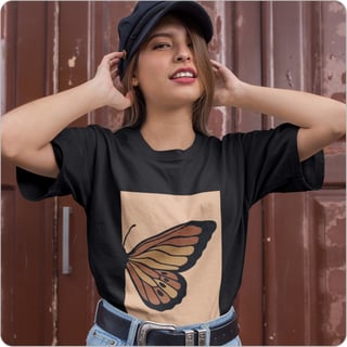 Nome do produto Camiseta Masculina Quality –  Borboleta 