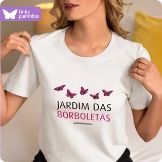Camiseta Feminina Quality – Jardim Das Borboletas 